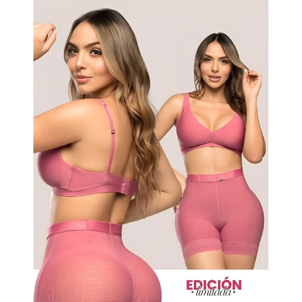 2XL Sexy Stagmi Colombiana Seamless Triangle Pink Bralette Bra Top Natural Lift!
